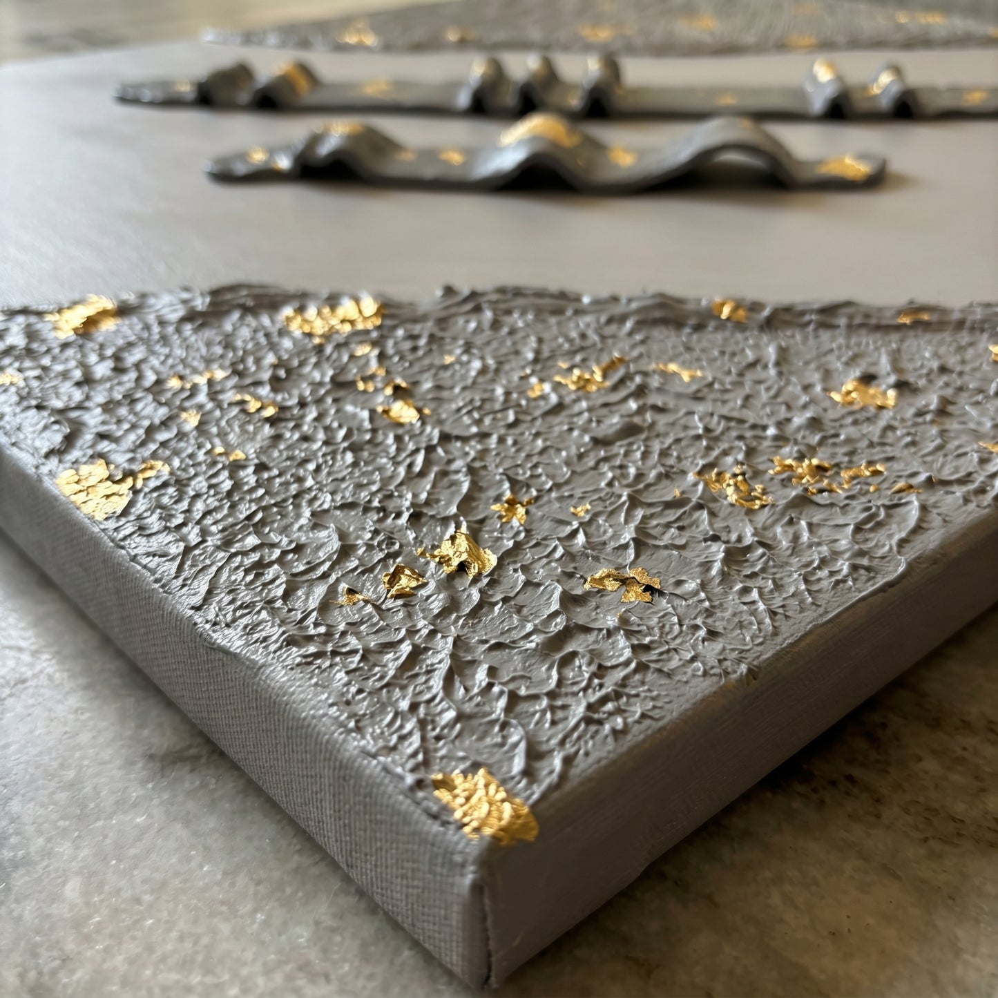 Obsidian Luxe – Sculptural Textured Wall Art