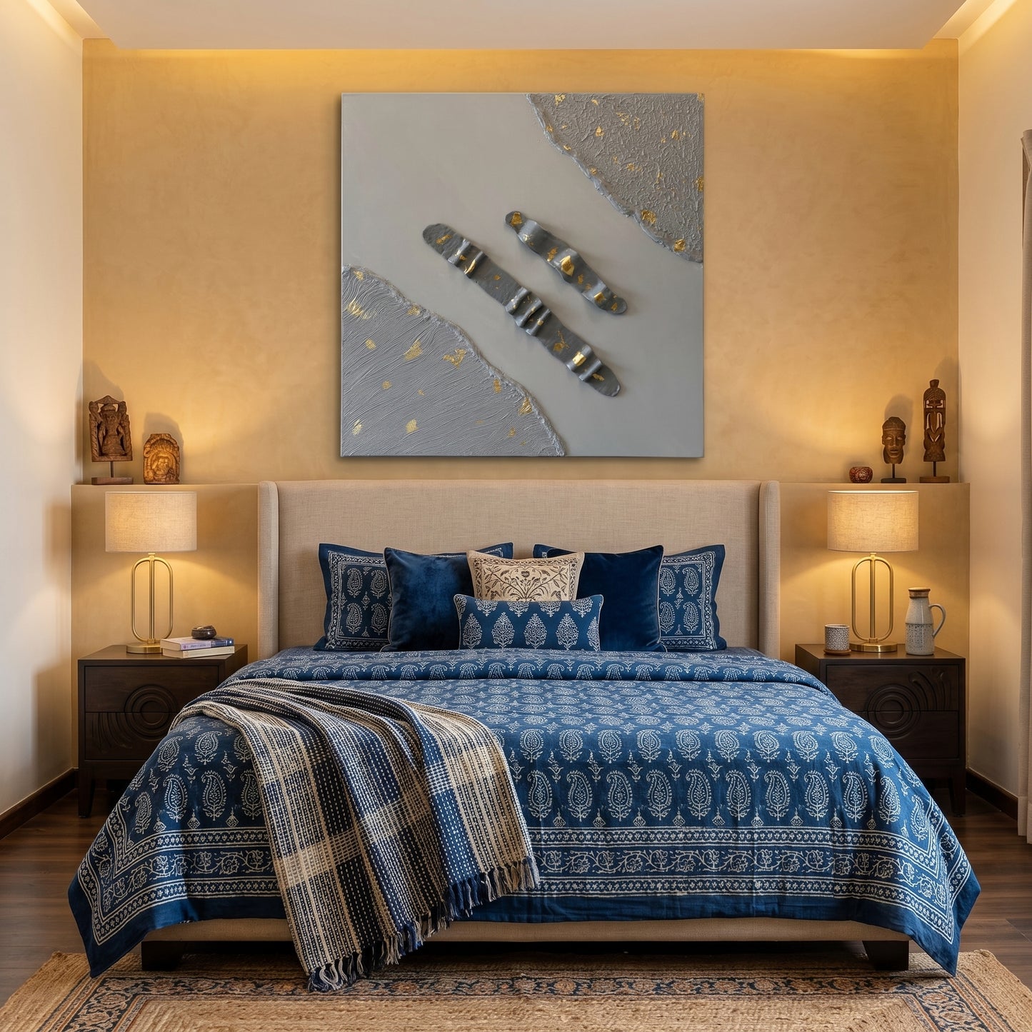 Obsidian Luxe – Sculptural Textured Wall Art