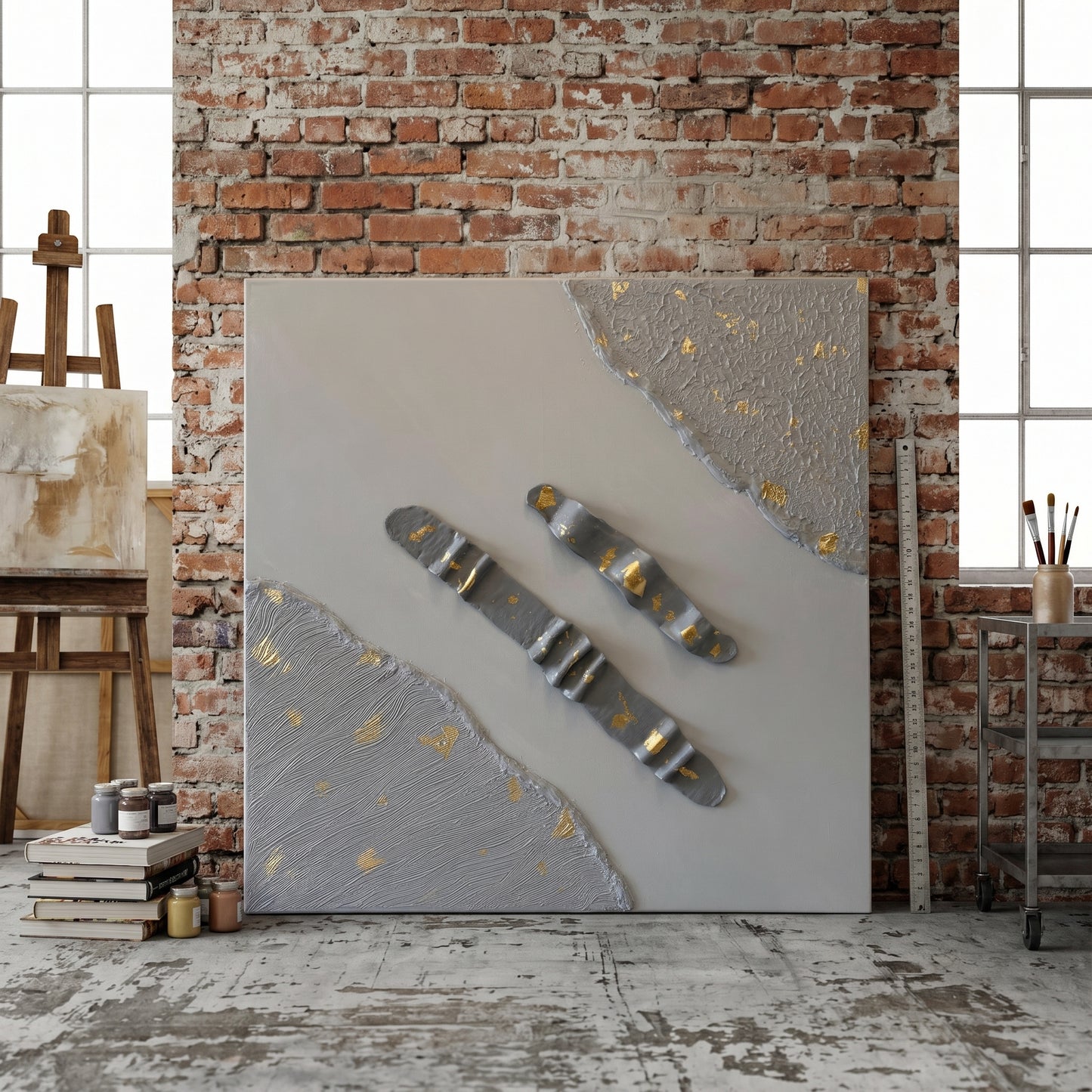 Obsidian Luxe – Sculptural Textured Wall Art
